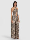 TOP LUNGO SELENA HALTER CON DETTAGLIO HARDWARE-ZEBRA PRINT-ALICE + OLIVIA