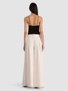 PANTALON PLISSÉ CARA VOLUMINOUS HR-OFF WHITE-ALICE + OLIVIA