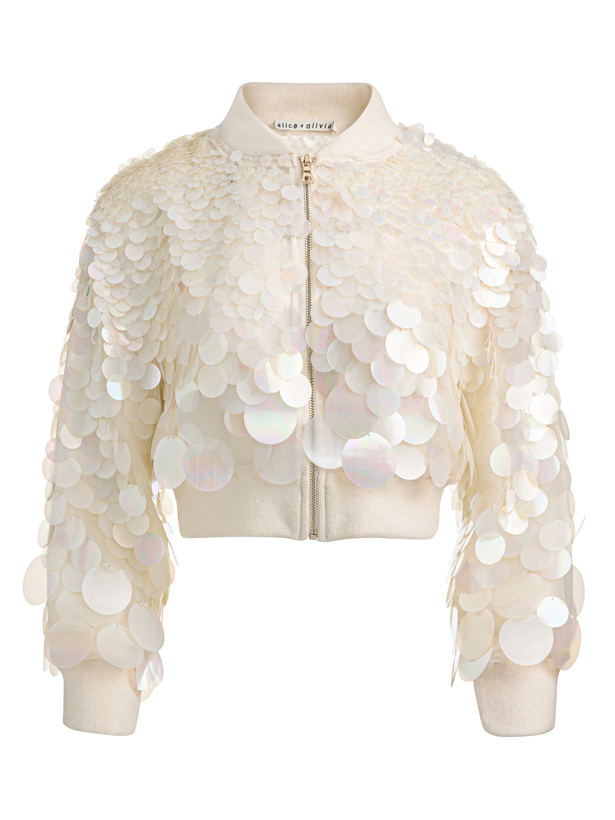 BOMBARDIER COURT ODIE PAILLETTE-OFF WHITE-ALICE + OLIVIA