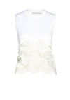 SOMER LACE HEM SHELL-WHITE-ALICE + OLIVIA