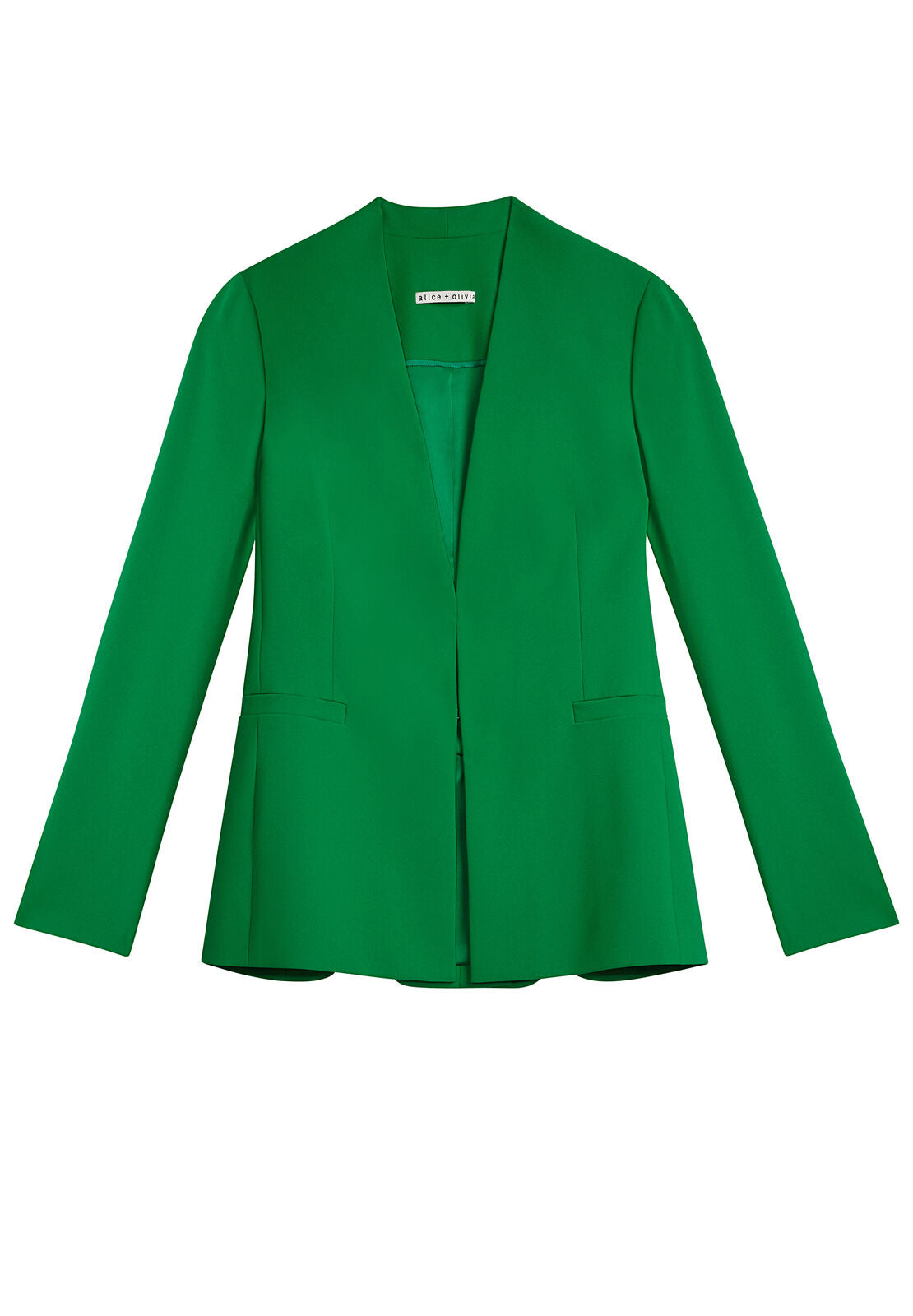 GIACCA BLAZER IN JERSEY FRUIT ANTRACITE SENZA COLLO-ALICE + OLIVIA