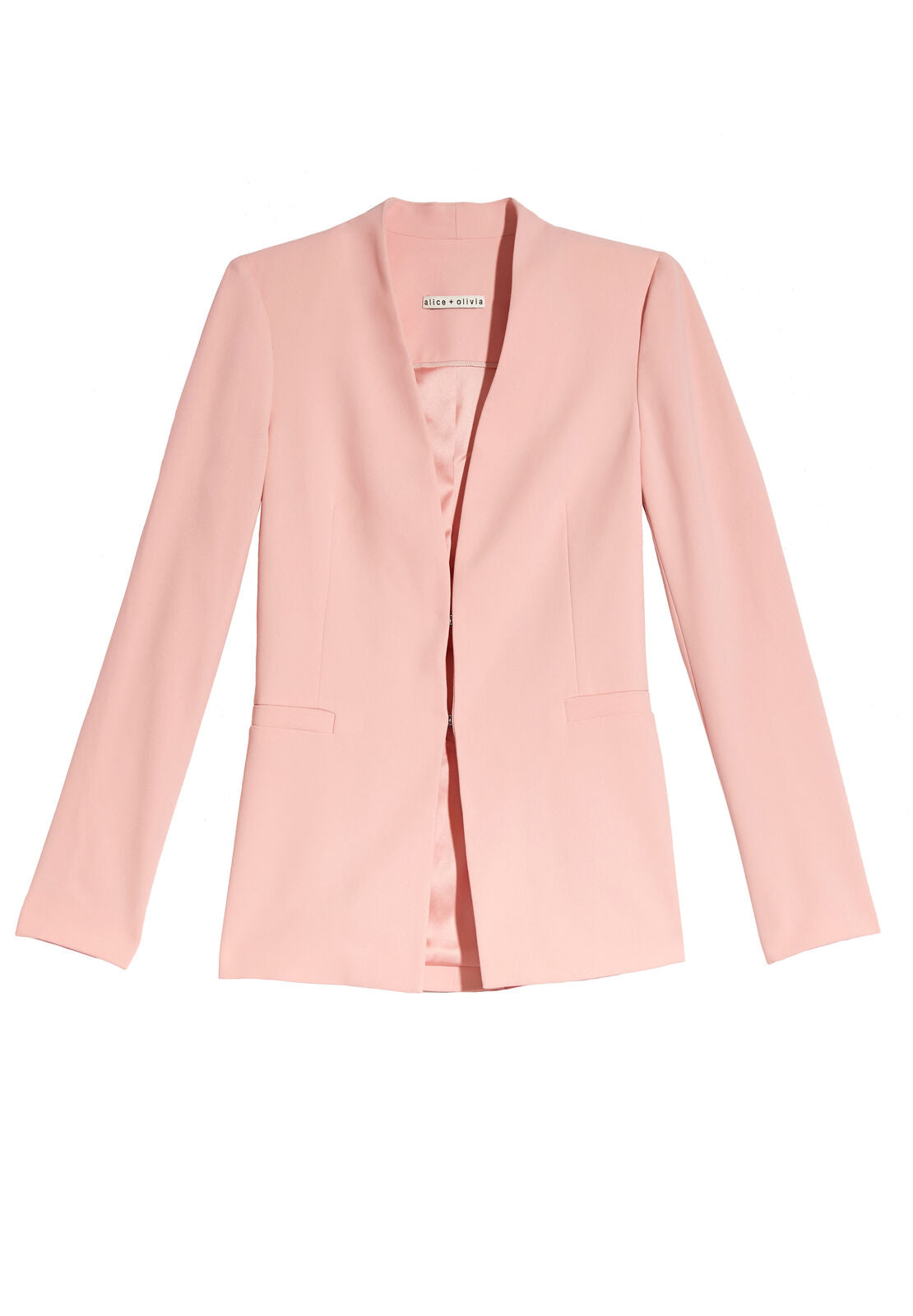 GIACCA BLAZER IN JERSEY FRUIT ANTRACITE SENZA COLLO-ALICE + OLIVIA