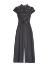 ELYSIA PLEATED GAUCHO JUMPSUIT-Black-ALICE + OLIVIA