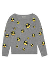 BAO STACE EMOJI BTWNG PULLOVER-MEDIUM GREY/MULTI-ALICE + OLIVIA