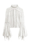 IVY HANDKERCHIEF SLV TOP-BORDEAUX-ALICE + OLIVIA