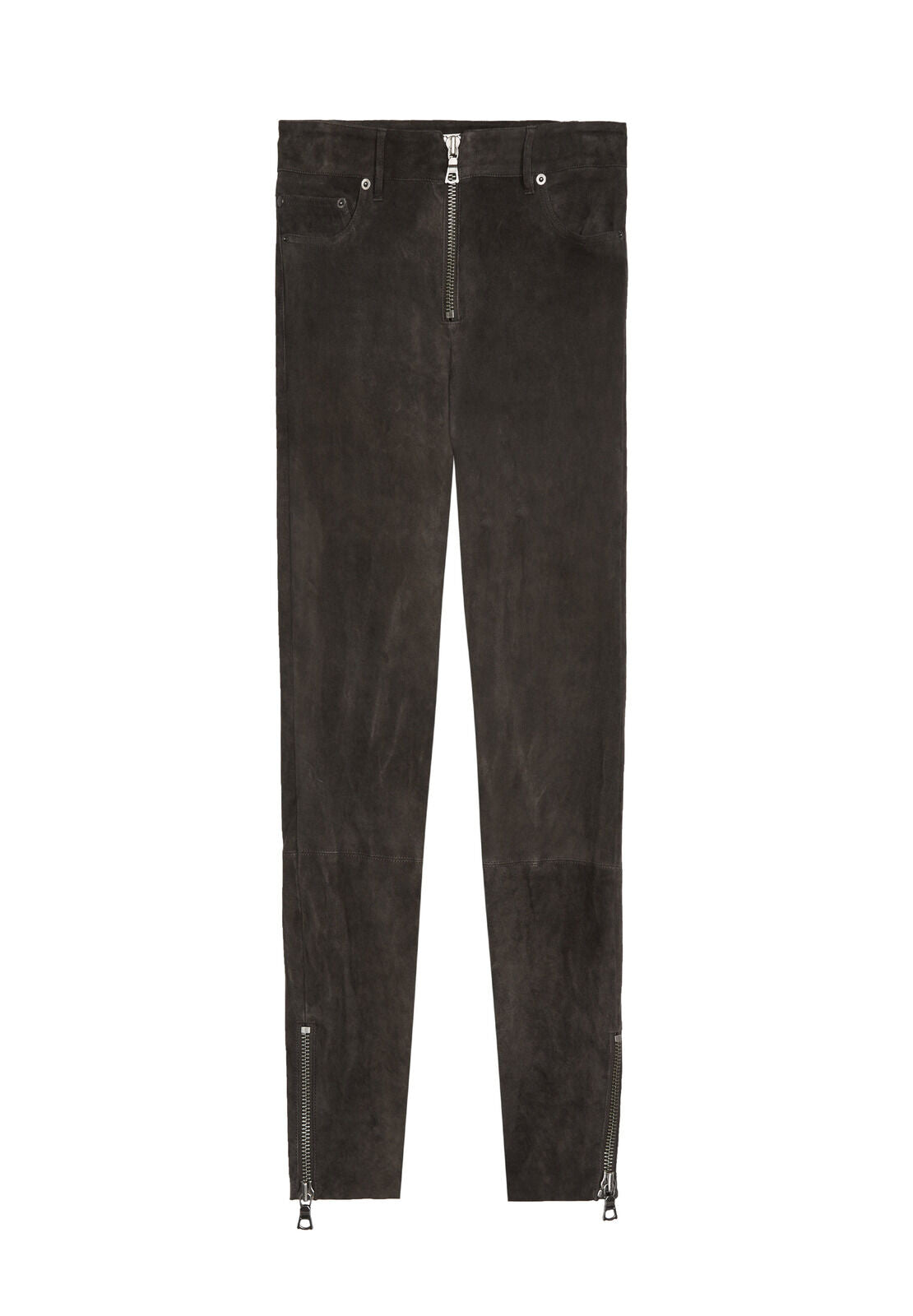 LOMI SUEDE CROPPED PANT-Black-ALICE + OLIVIA
