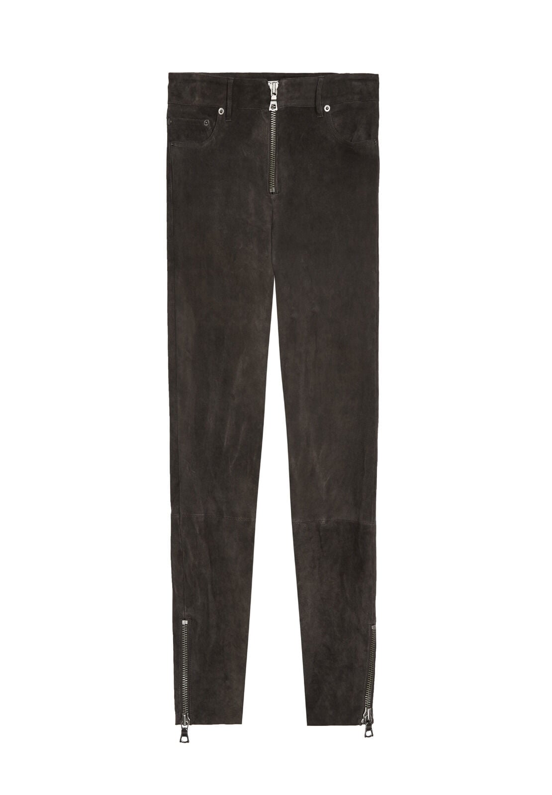 LOMI SUEDE CROPPED PANT-Black-ALICE + OLIVIA