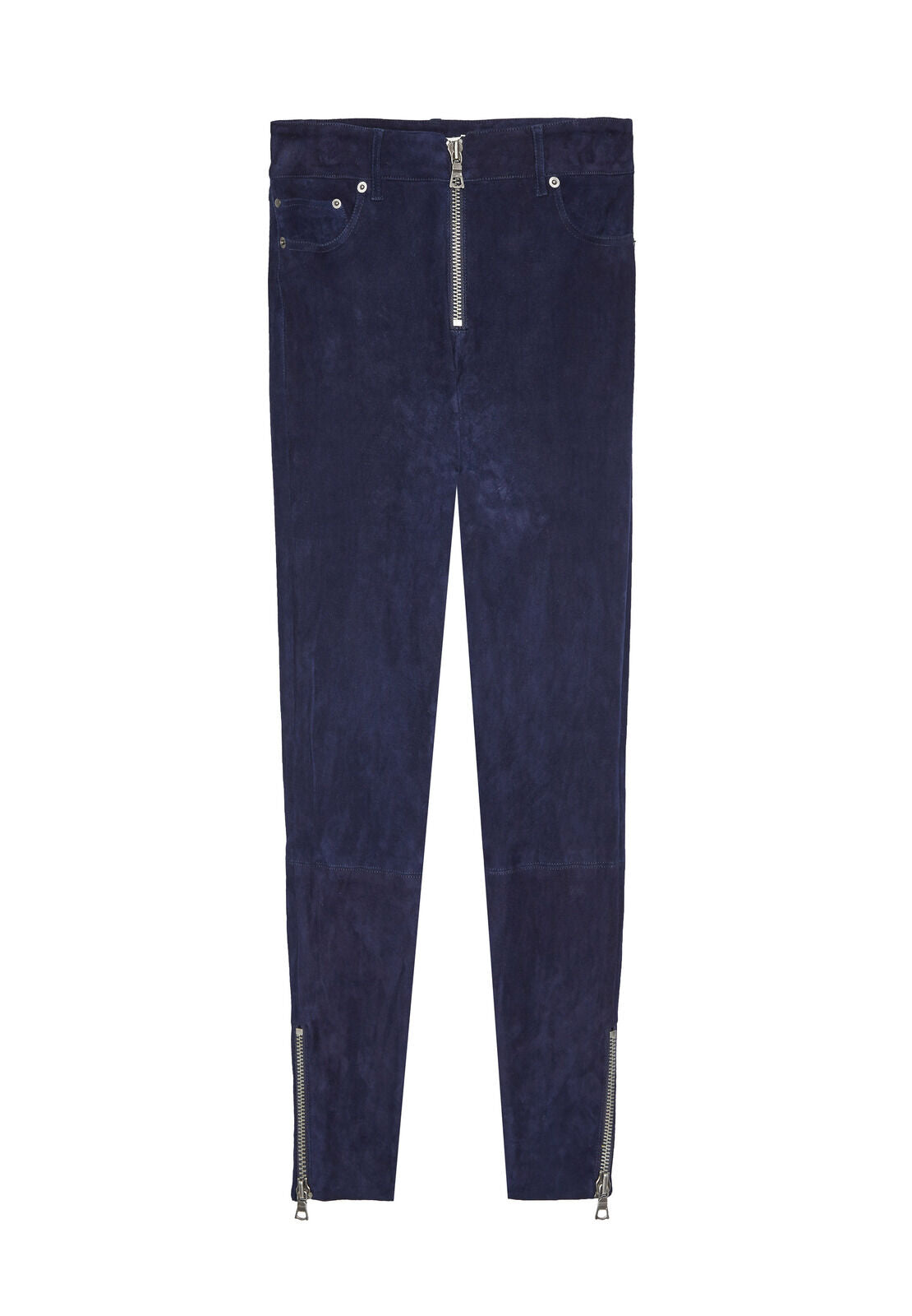 LOMI SUEDE CROPPED PANT-Black-ALICE + OLIVIA