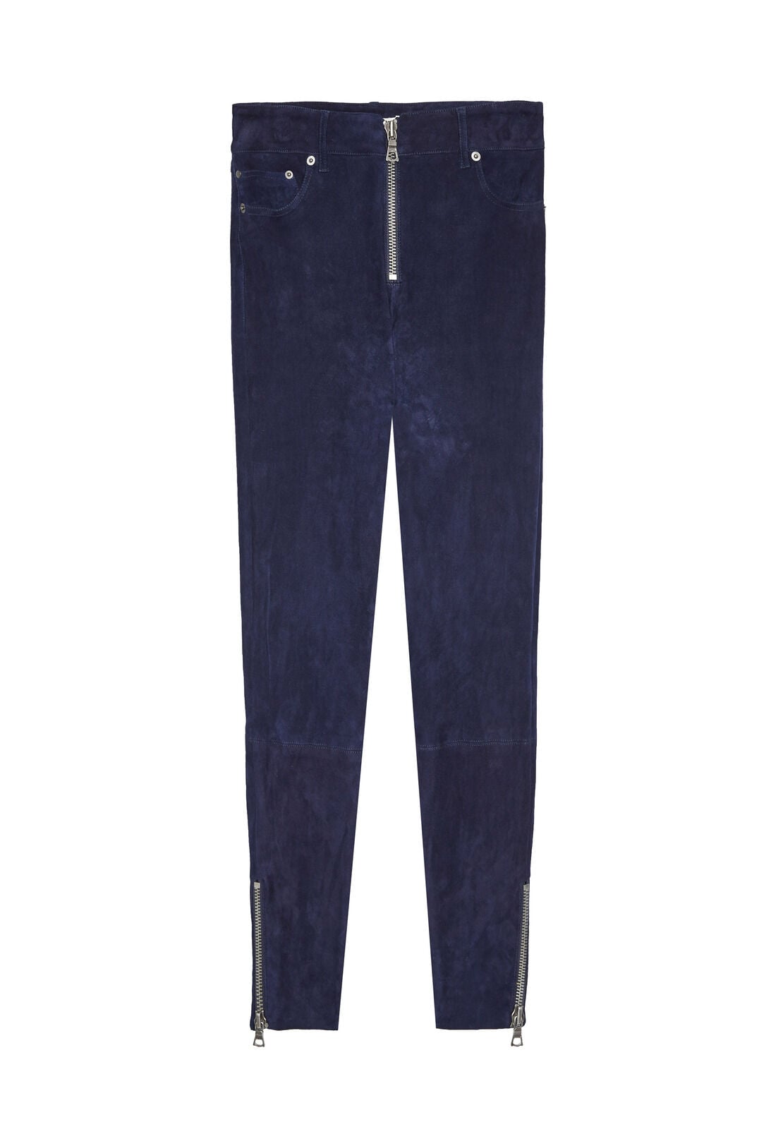 LOMI SUEDE CROPPED PANT-Black-ALICE + OLIVIA