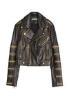 BLOUSON COURT EN CUIR CODY EMBELL-ALICE + OLIVIA