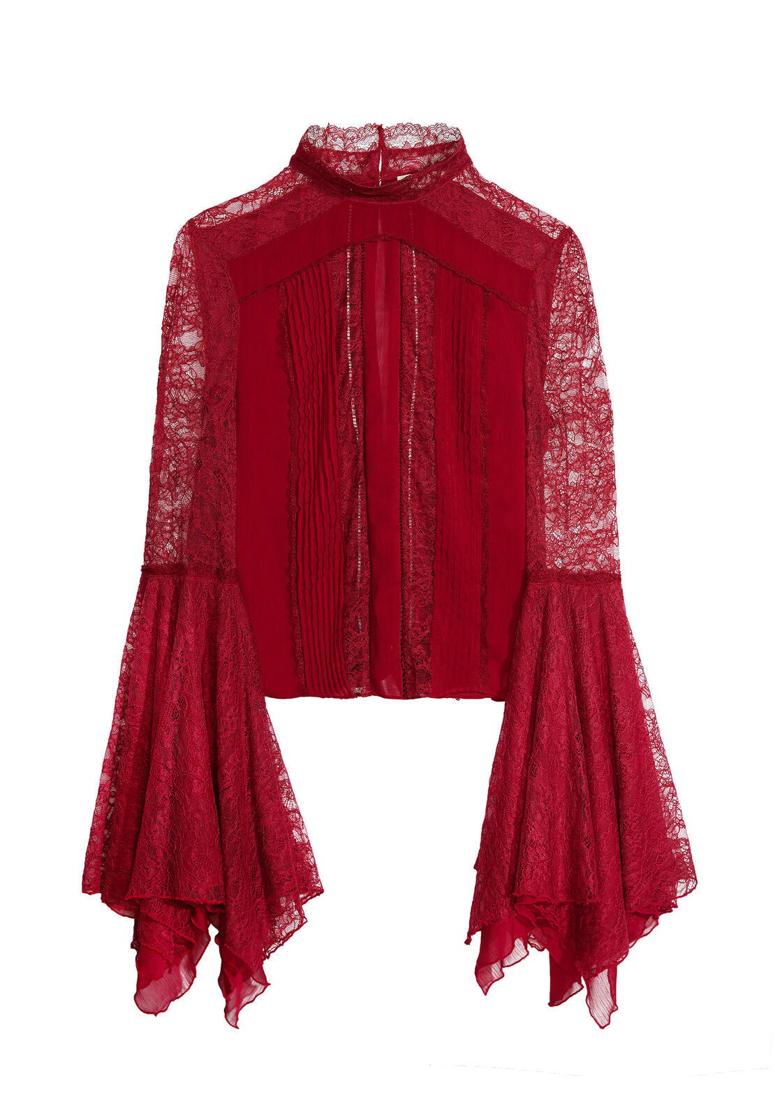 IVY HANDKERCHIEF SLV TOP-BORDEAUX-ALICE + OLIVIA