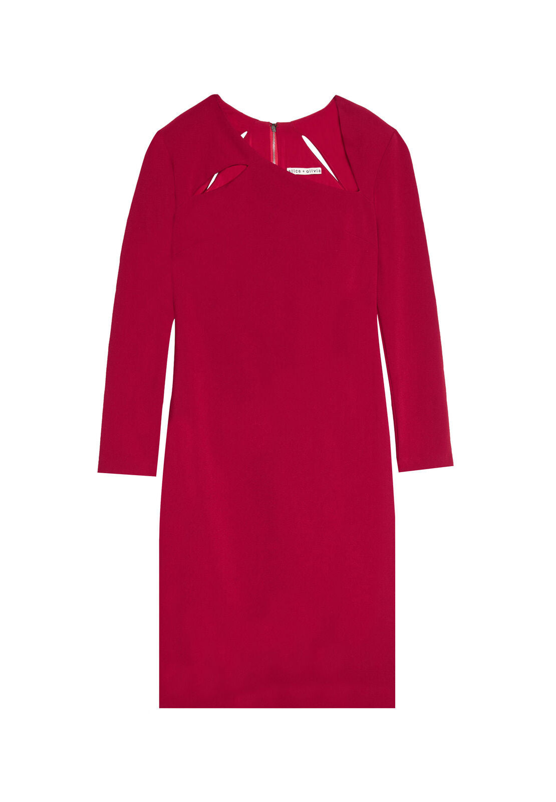 SCOTTIE STONG SHLDR FITTED DRS-BORDEAUX-ALICE + OLIVIA