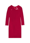 SCOTTIE STONG SHLDR FITTED DRS-BORDEAUX-ALICE + OLIVIA