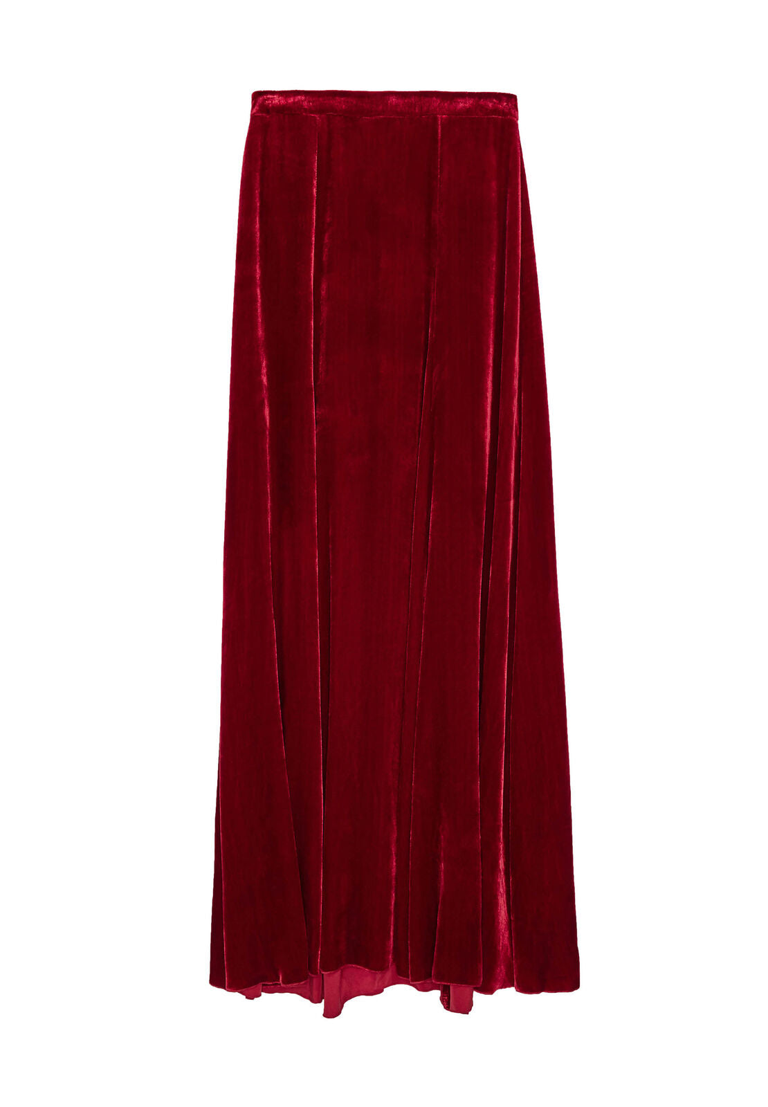 ATHENA VELVET MAXI SKIRT-DEEP RUBY-ALICE + OLIVIA