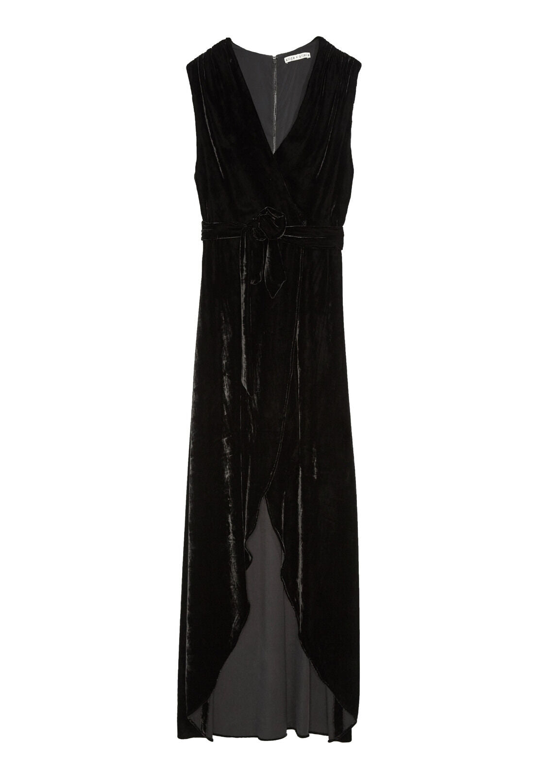 SIMMONS GATHERED SHLDR WRAP DS-Black-ALICE + OLIVIA