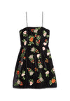 LAUNA ROBE BRODÉE À BRETELLES STRUCTURÉE CLOCHE DS-ALICE + OLIVIA