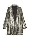BLAZER SURDIMENSIONNÉ À COL CHÂLE BRODÉ JACE-ALICE + OLIVIA