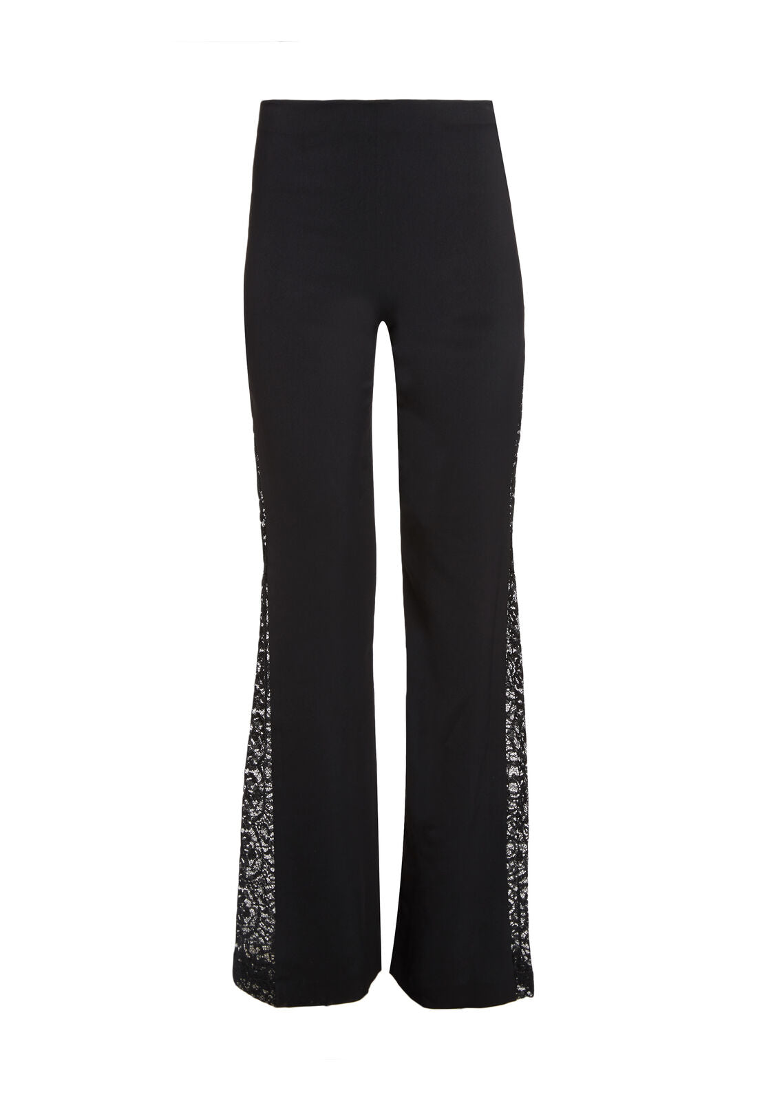 MANDY SIDE PANEL FLARED PANTS-Black-ALICE + OLIVIA