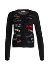 RUTHY FEMINIST PHRASES CRDGN-BLACK MULTI-ALICE + OLIVIA