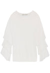 PULLOVER A BALZE CON MANICHE A RUFFLE STORA-ALICE + OLIVIA