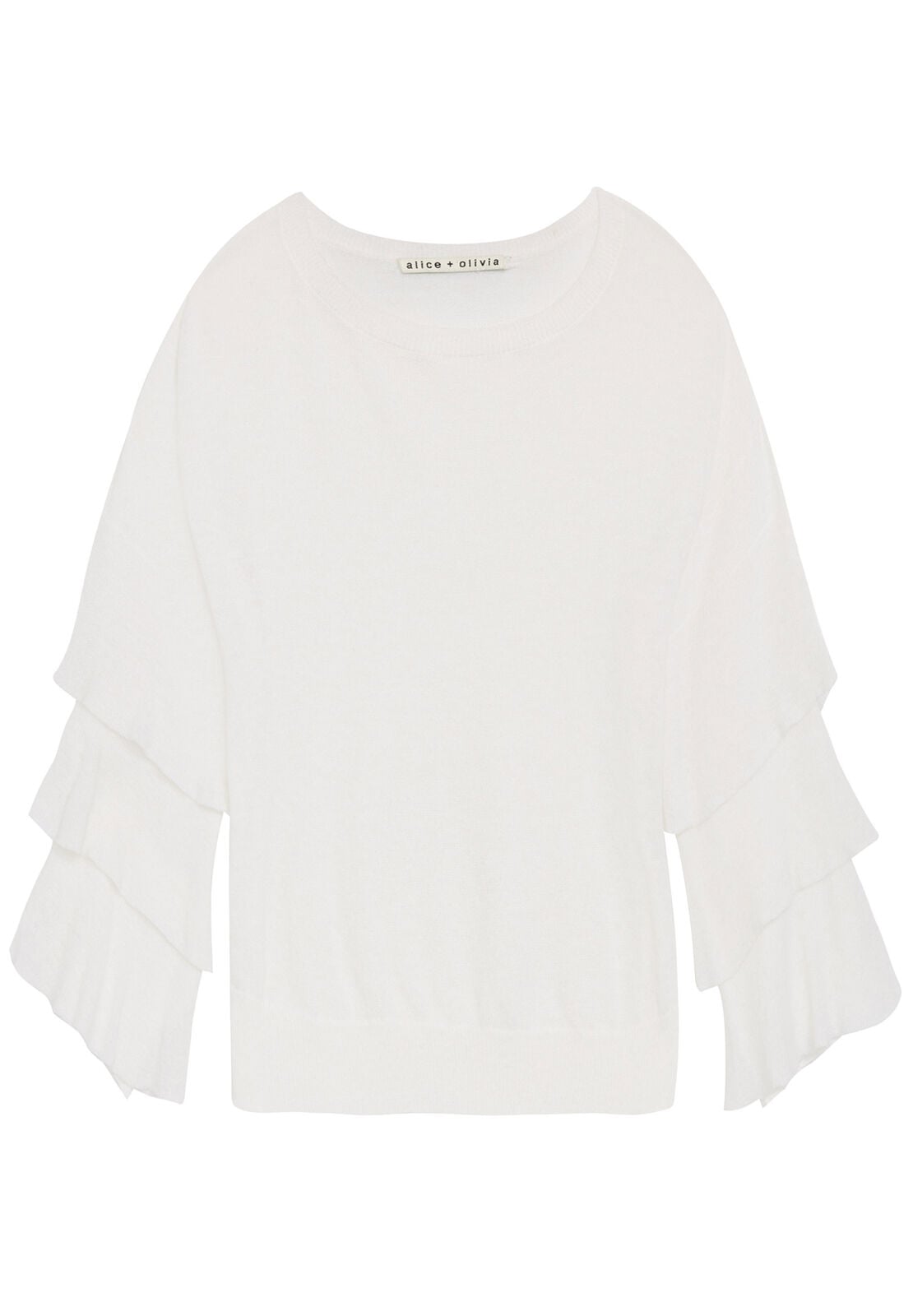 PULLOVER A BALZE CON MANICHE A RUFFLE STORA-ALICE + OLIVIA