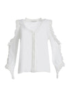 CLAUDETTE RUFFLE ABBOTTONATO-ALICE + OLIVIA