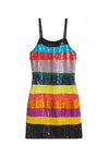 VESTITO SOTTOVESTE BRIDGET A RIGHE E PAILLETTES-ALICE + OLIVIA