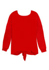 MAGLIONE OLIVA CON GIOCO DI LACCI SULLA SCHIENA-ALICE + OLIVIA