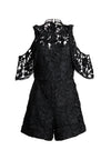 JUNIE COLD SHLDR RUFFLE ROMPER-Black-ALICE + OLIVIA