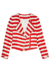 STANTON CLLRLSS FRYD EDGE JKT-APPLE/WHITE-ALICE + OLIVIA