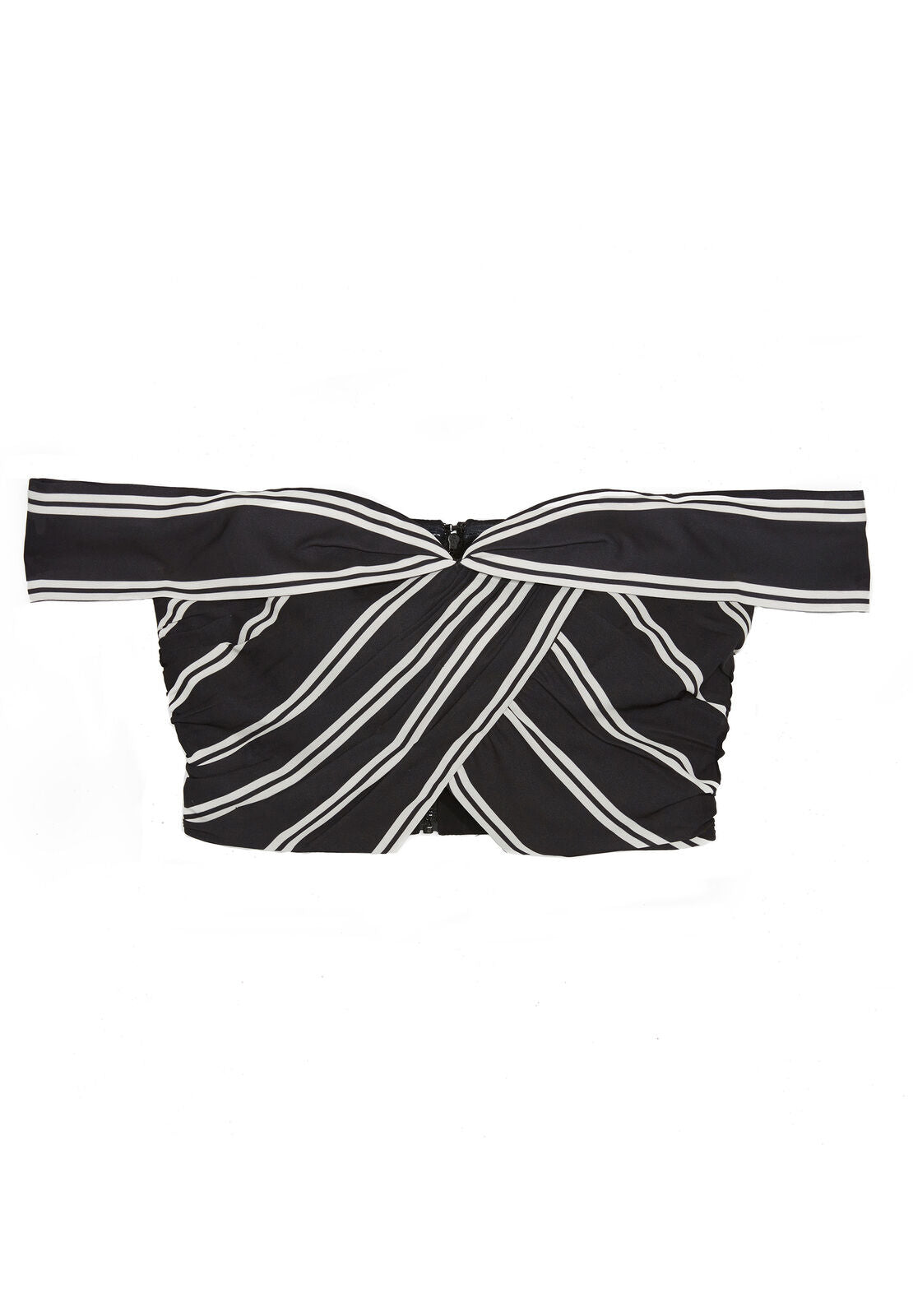 ANNALYN OFF SHLDR DRPE CRP TOP-MOD PINSTRIPE-ALICE + OLIVIA
