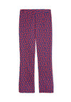 MICHIKO FRNT PNTCK FLARED PANT-NAVY MULTI-ALICE + OLIVIA