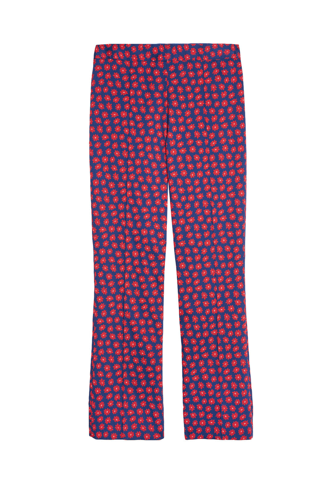 MICHIKO FRNT PNTCK FLARED PANT-NAVY MULTI-ALICE + OLIVIA