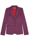 GREYSON DBL BTN BLAZER-NAVY MULTI-ALICE + OLIVIA