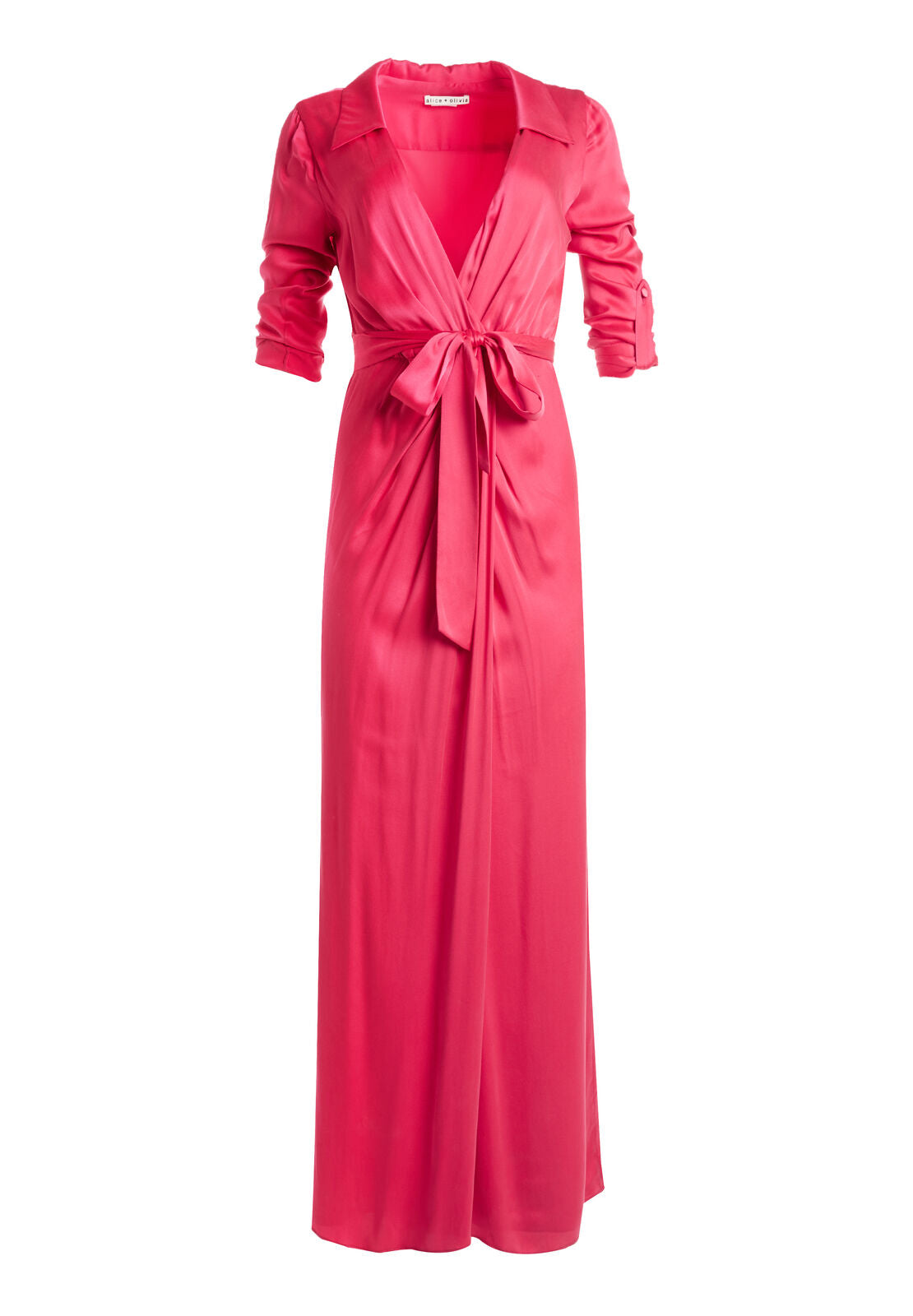 ROBE CHEMISE LONGUE DRAPÉE BAYLEY-ALICE + OLIVIA