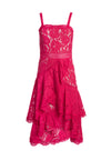 ROBE MI-LONGUE ASYMÉTRIQUE EN DENTELLE ANGELITA CMB-ALICE + OLIVIA