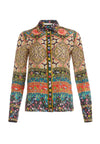 TOP WILLA CON COLLO GRANDE E ABBOTTONATURA CON NASTRO-ALICE + OLIVIA