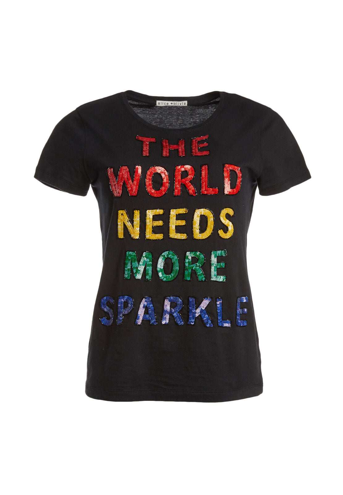 RYLYN ABBELLIRE MAGLIA GIROCOLLO A MANICHE CORTE-ALICE + OLIVIA
