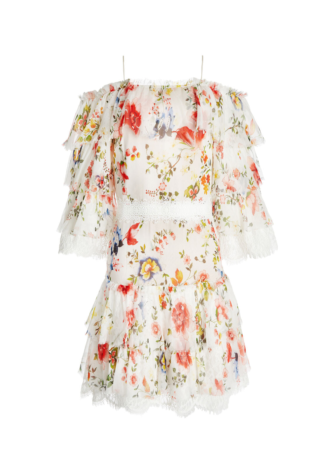 ROBE ÉTAGÉE ÉPAULE DÉNUDÉE SANTOS-ALICE + OLIVIA