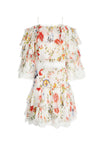ROBE ÉTAGÉE ÉPAULE DÉNUDÉE SANTOS-ALICE + OLIVIA