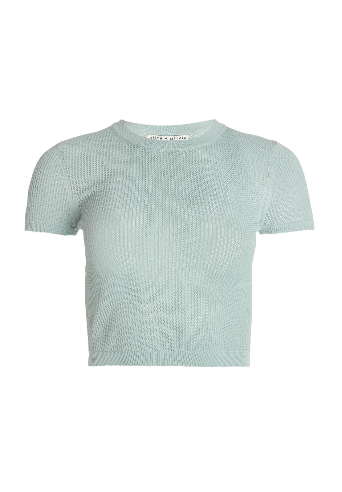 CIARA TEXTURED CROP PULLOVER-DUSTY AQUA-ALICE + OLIVIA