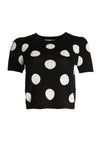 CIARA SS CROPPED SWEATER-BLACK/WHITE-ALICE + OLIVIA