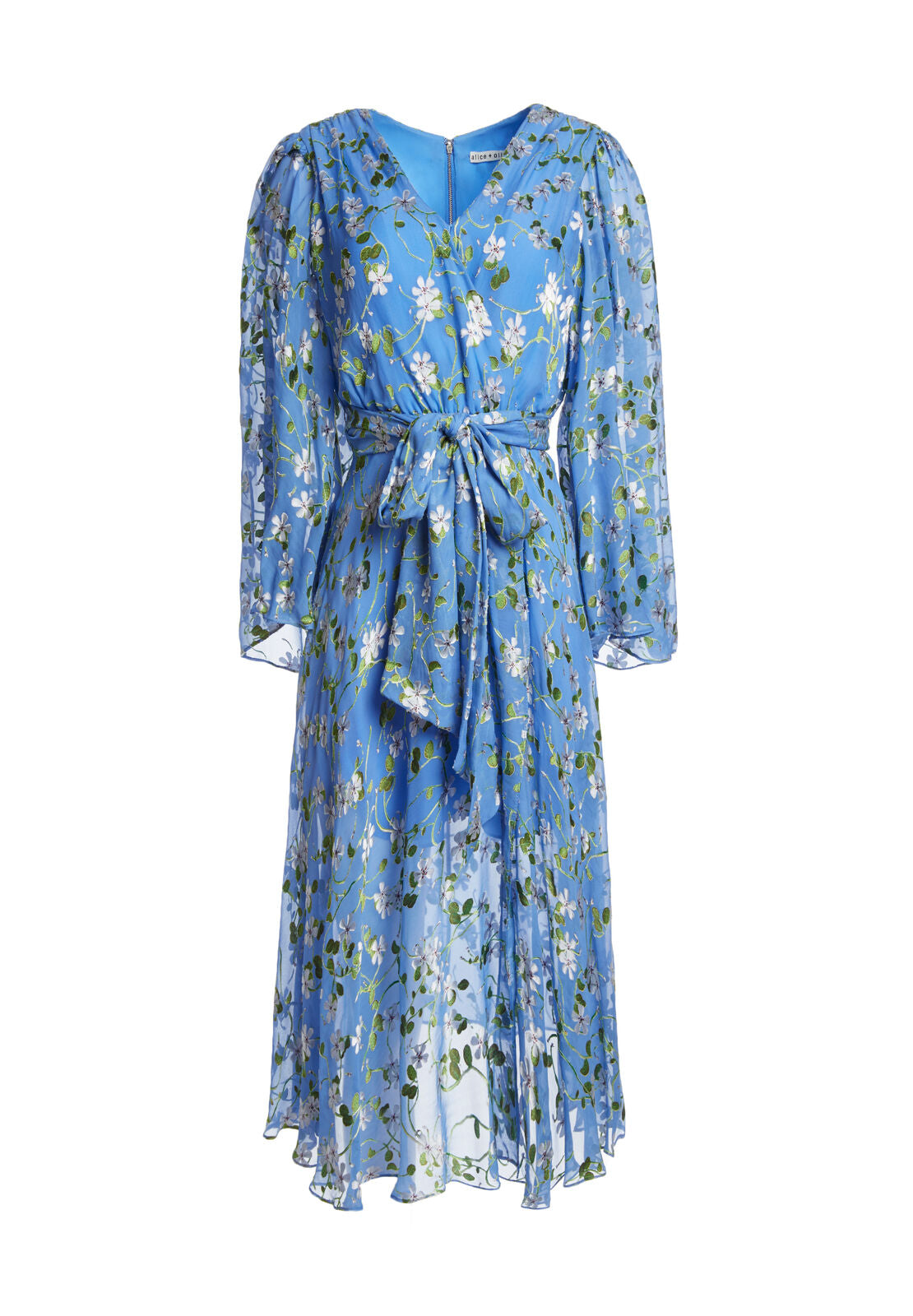 HALSEY BLLSLV MDLNGTH DS W BOW-SPRING PRIMROSE-CERULEAN-ALICE + OLIVIA