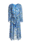 HALSEY BLLSLV MDLNGTH DS W BOW-SPRING PRIMROSE-CERULEAN-ALICE + OLIVIA