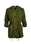 MARNA EMBR HOODED PARKA-OLIVE-ALICE + OLIVIA