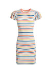 KELLIN RUFFLE SLV SWTR DRESS-NATURAL/MULTI-ALICE + OLIVIA