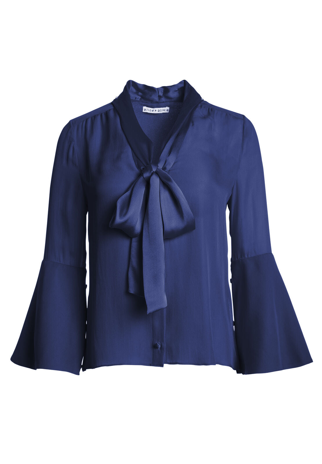 MERIDETH MLN MANCHES COURTES LIEN COL BOUTONNÉ-ALICE + OLIVIA