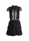 ROSETTA PLTD TIERED SHORT DRS-Black-ALICE + OLIVIA