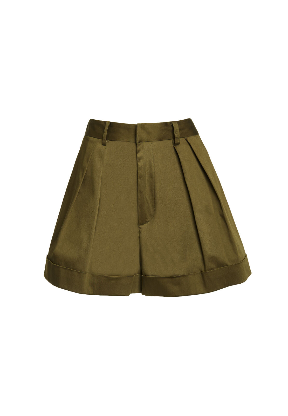 CONRY PLEATED CUFF SHORT-ARMY-ALICE + OLIVIA