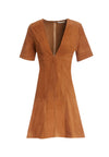 AMARA SUÈDE DÉCOLLETÉ EN V ROBE BBYDLL-ALICE + OLIVIA